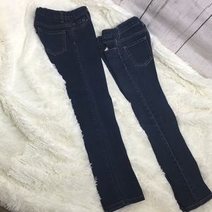 2 pairs of girls jeans
